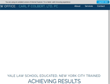 Tablet Screenshot of colbertlaw.com